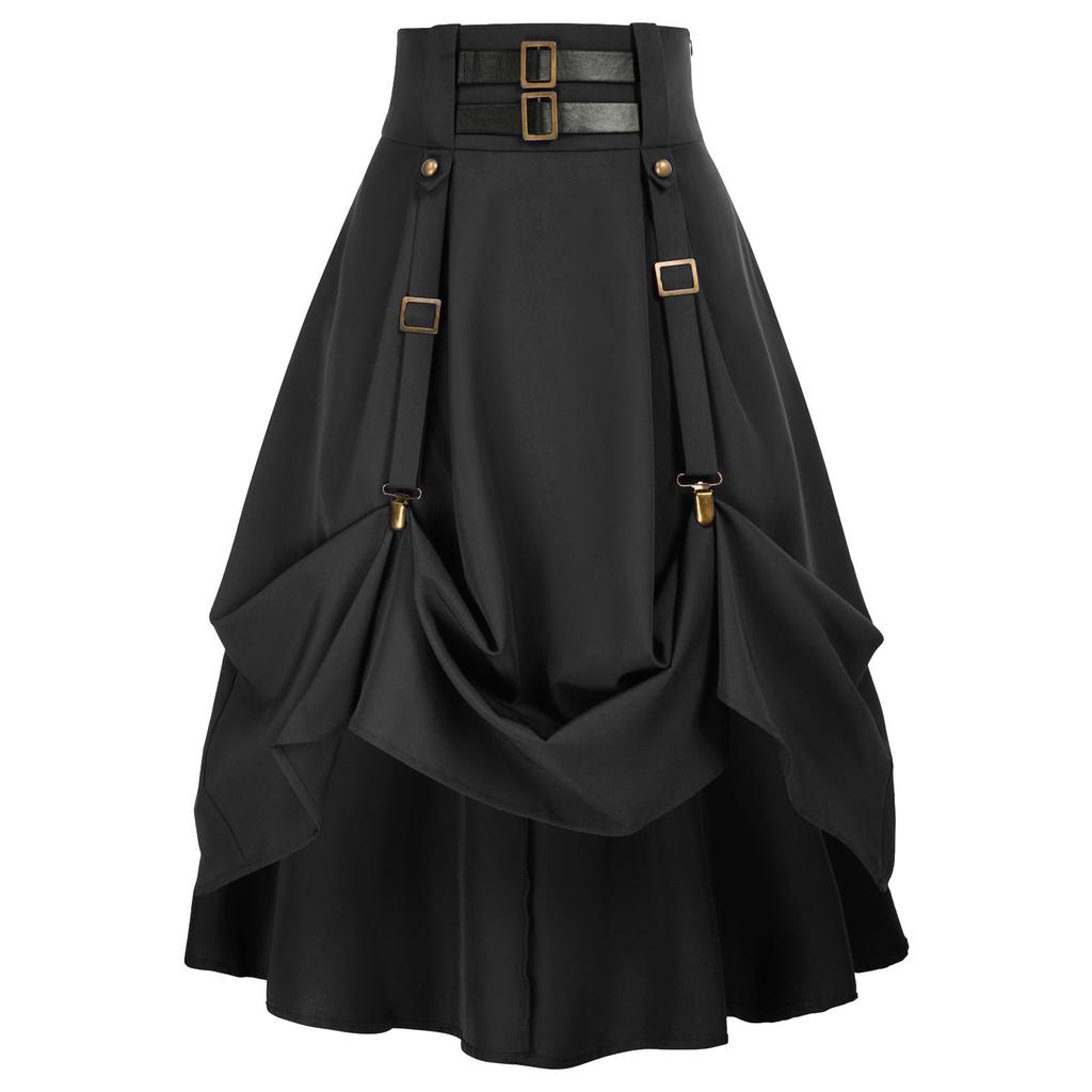 Womens Maxi Skirt Drawstring High Waisted Summer Long Skirts Lightweight Tiered Flowy Floral Pleated Skirts