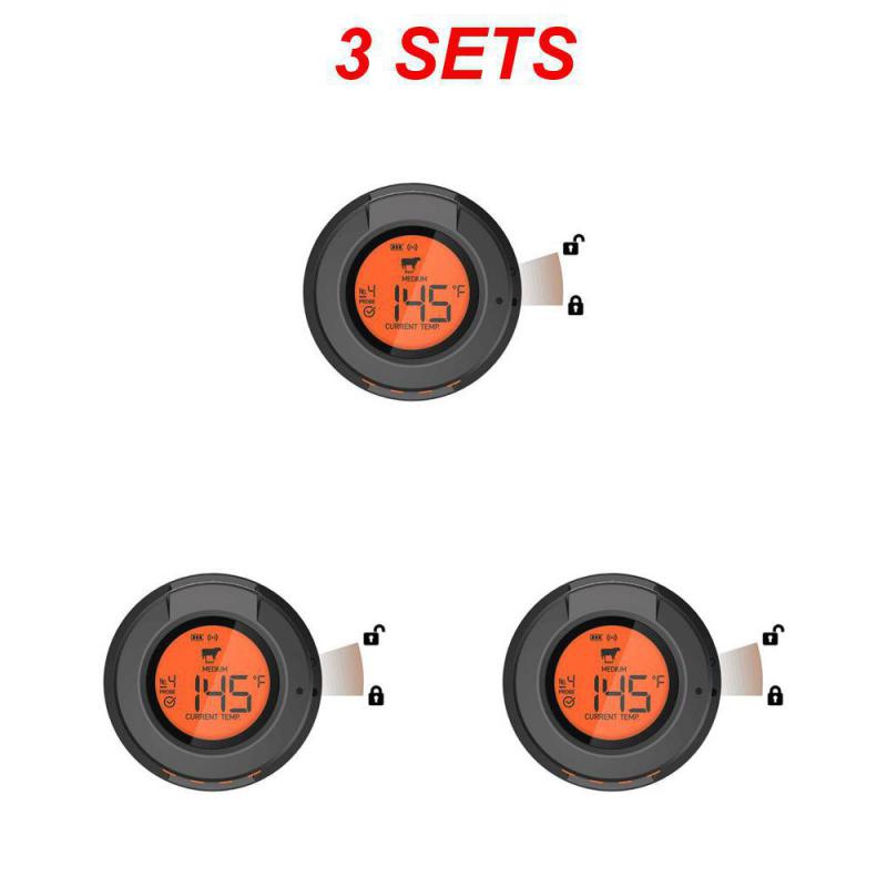 Food Cooking Wireless BBQ Remote Thermometer Probes Smart Digital Barbecue Thermometer Free App Control