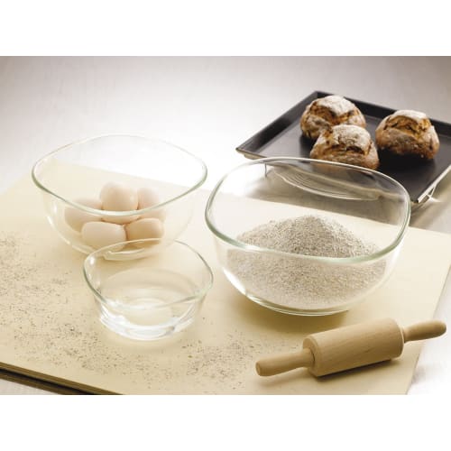 Iwaki Heat-Resistant Glass Bowl, Square, 23 X 23cm, 3.3L, BC337