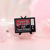 Colorful Whimsical Short Phrase Coffee Alloy Brooch With Unique Skull Design Perfect For Casual And Outfits Stylish