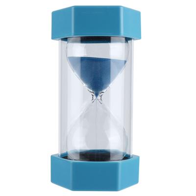 Sechseckige Sanduhr 30 Minuten Timer Uhr für Klassenzimmer, Zuhause, Büro, Küche, Verwendung Blau