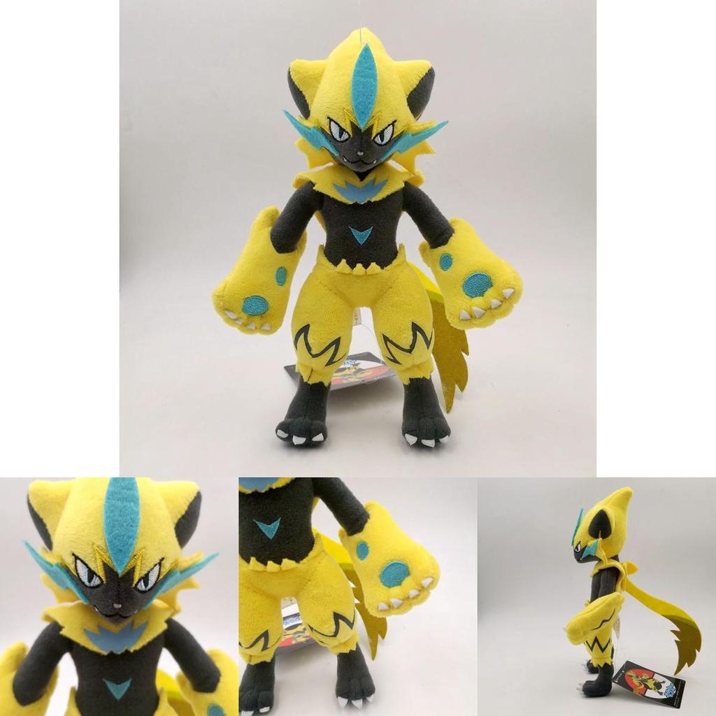 25cm Yellow Zeraora Electric Series Divine Beast Plush Doll Toy Perfect Companion For Hugs