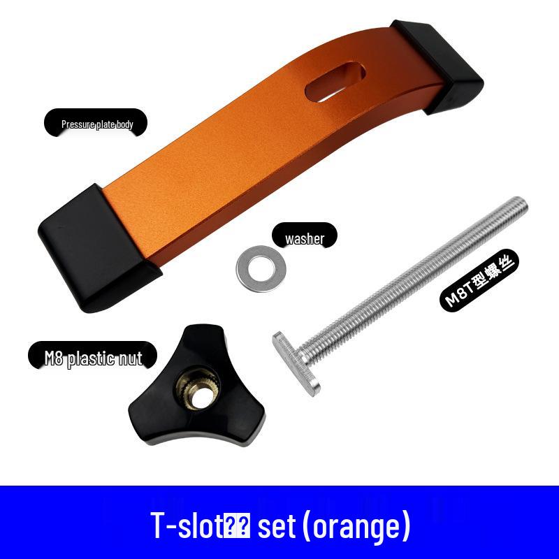 Aluminum Alloy M8 T-Slot Handle Pressure Plate Block Slider Accessories