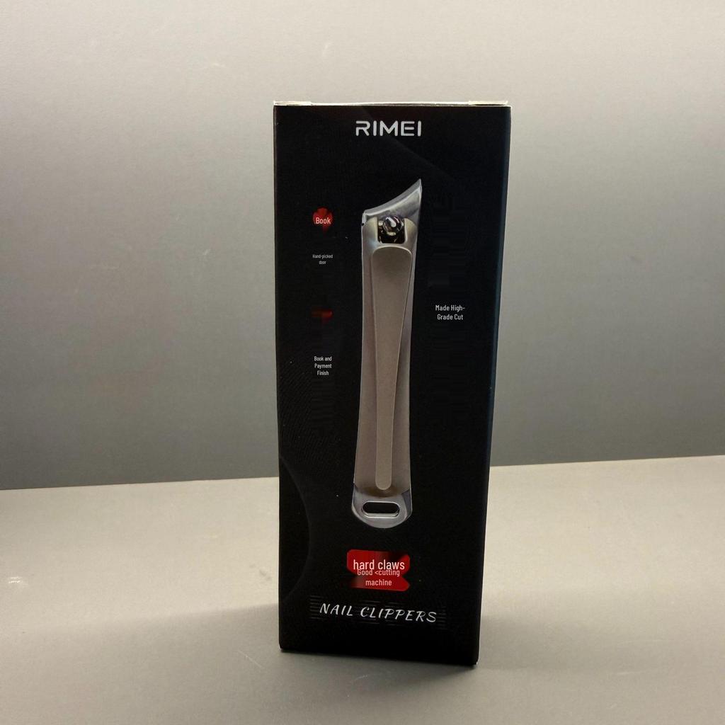 Ergonomic Slanted Edge Metal Nail Clippers with Portable Handle - High Quality, In Stock