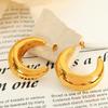 French Minimalist C-Shaped Crescent Earrings - Versatile, High-End Design for Women