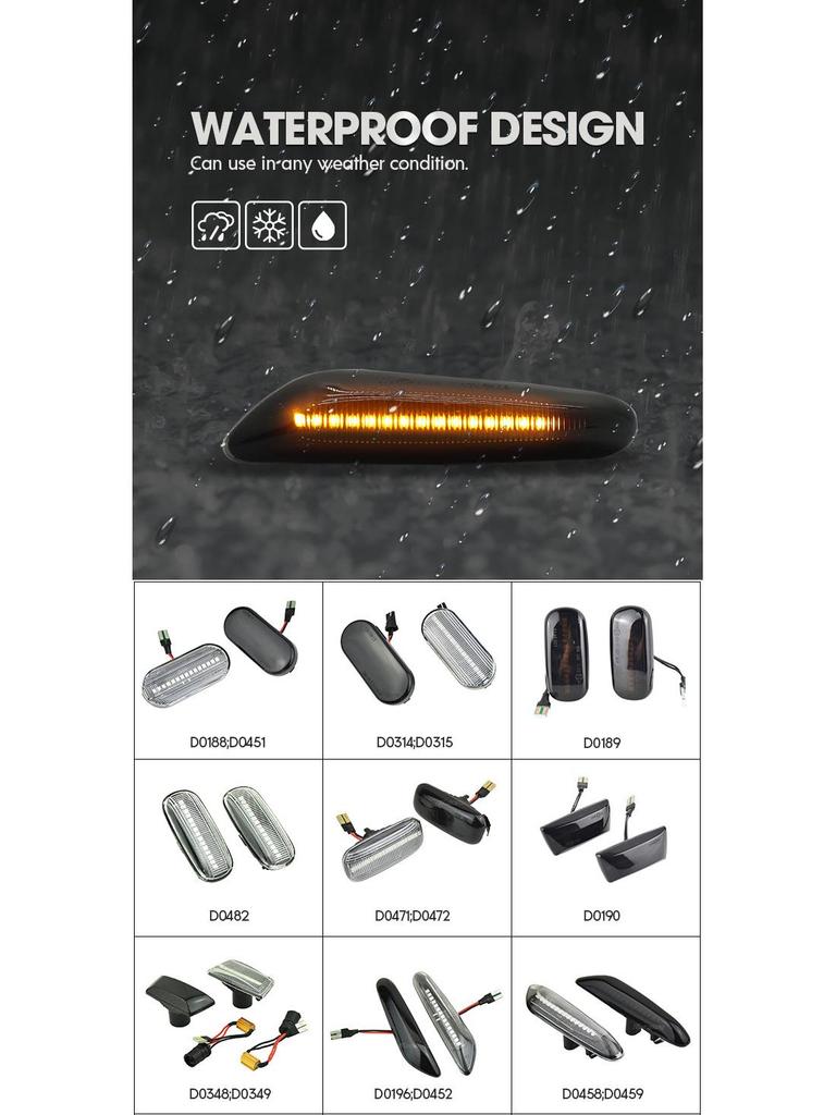 New Sequential LED Turn Signal Lights for BMW 3 & 5 Series - Side Light Upgrade