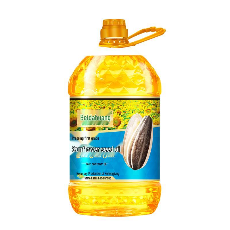 Beidahuang First-Grade Physically Pressed Sunflower Oil, 5L