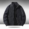Giacca Primavera e Autunno, Giacca Casual, Abbigliamento da Lavoro Outdoor, Giacca da Aviatore, Top da Uomo Largo con Collo Alto