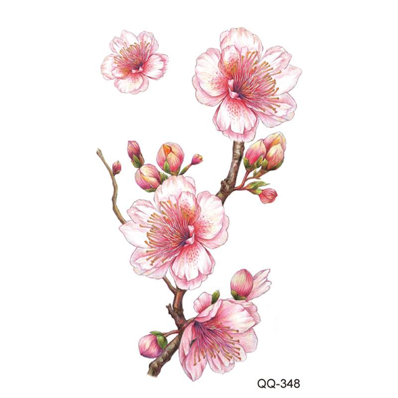 

Маленька водонепроникна тимчасова наклейка для татуювання Барвисте пір я Квітка Листя Планета Місяць Жіноче боді-арт Зап ястя Шия Підроблені татуювання Чоловіки