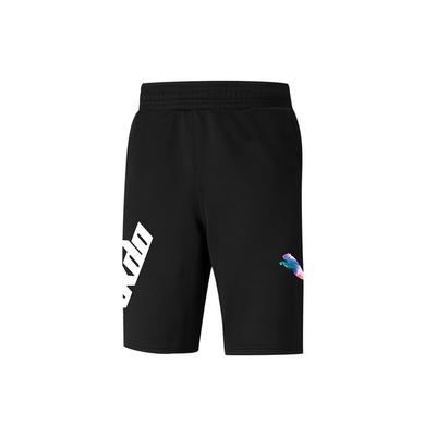 X RKDO Esports Collaboration Logo Print Drawstring Mid-Rise Casual Shorts Men Shorts Black 532694-01