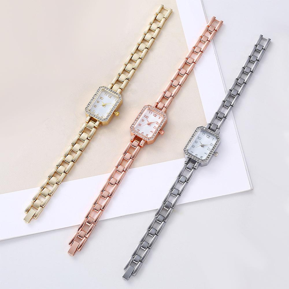 New Luxury Women Watches Fashion Square Wristwatch Casual Quartz Watch Simple Digital Scale Watches for Woman Relogio Feminino