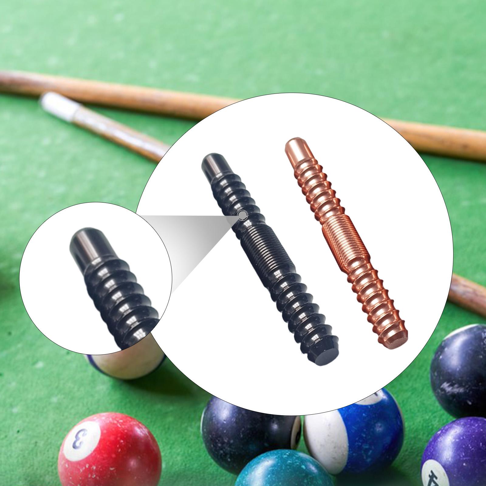 Billiard Cue Joint,3/8 * 8,Aluminum Alloy,Screws,Hardware Replacement Billiards Accessories Shaft Fittings Quickly Lock Joint nero