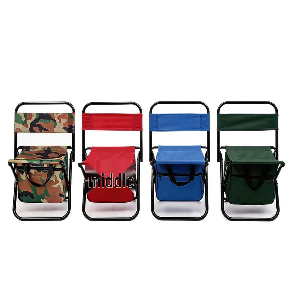 Multi-functional Camping Storage Bag with Backrest - Picnic & Fishing Folding Chair