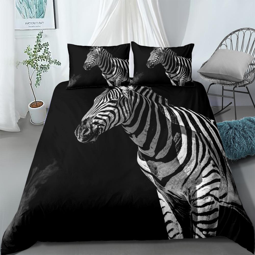 Running Horse 3d Bedding Set King Queen Double Full Twin Single Size Bed Linen Set