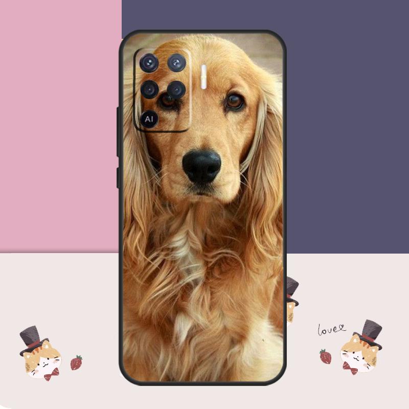 Cocker Spaniel Dog Case For Oppo A94 A74 A54 A18 A38 A58 A78 A98 A80 A60 A40 A96 A76 A16 A15 A17 A57 A77 A5 Pro