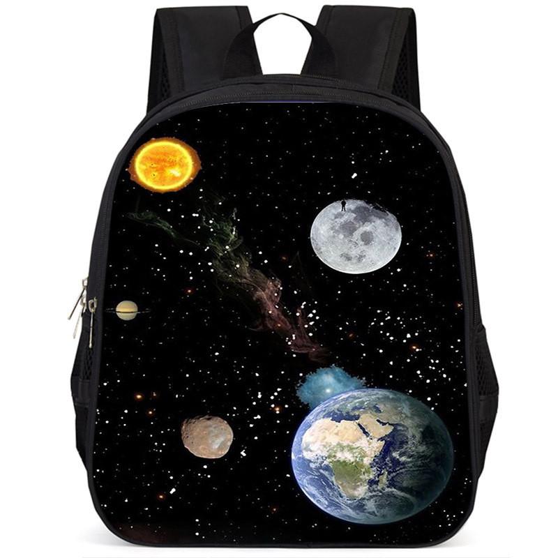 Spacious 15-inch Lightweight Oxford Cloth Backpack For Kids Unisex School Bag