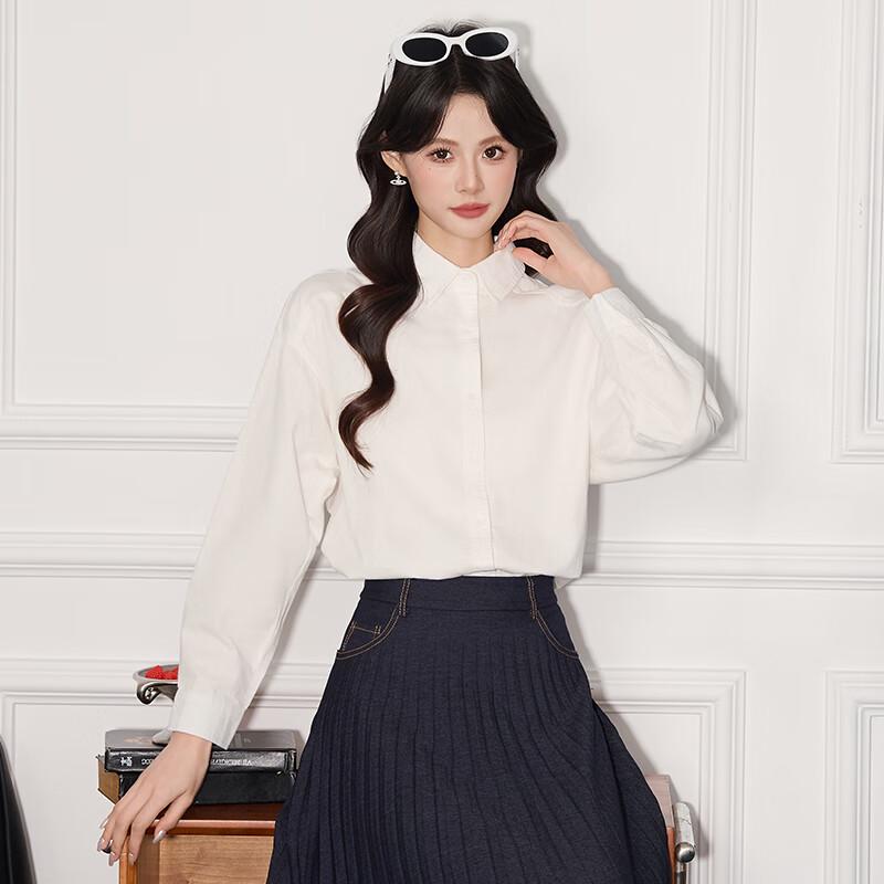 Women's Elegant Loose Fit Long-Sleeve Casual Shirt