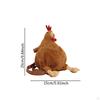 Borsa a tracolla casual a forma di gallina, cartone animato, per shopping, lavoro, viaggi
