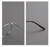Unisex 162MM Large Full Frame Eyeglasses: Titanium & Acetate Frame, Prescription-Ready for Myopia