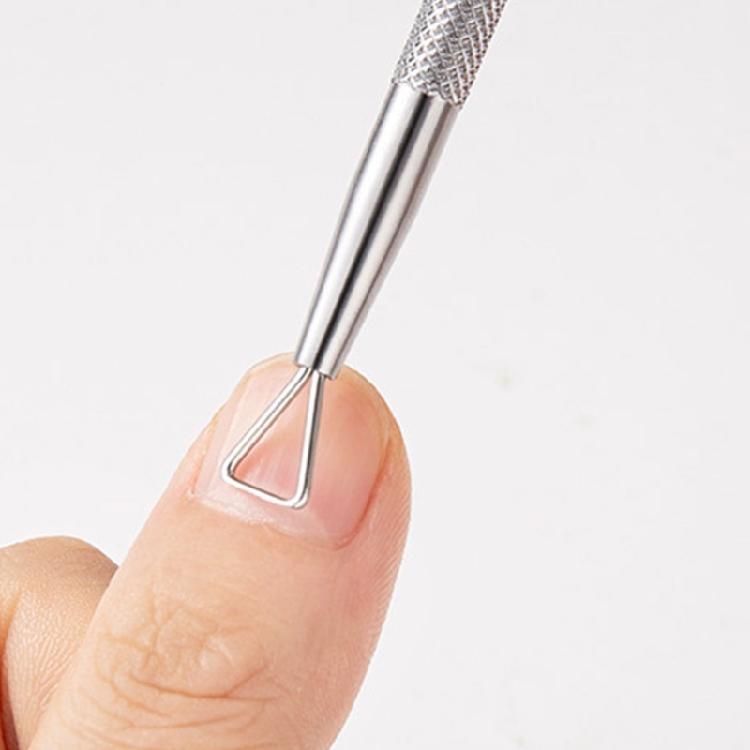 Double Ended Cuticle Pusher Cuticle Trimmer with Fork Nails Polish Remover Cuticle Remover Tool