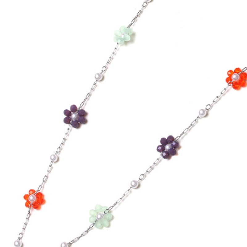 glammuse colorful flower necklace