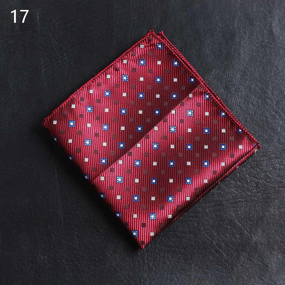 Fashion Paisley Pocket square embroidery Hankies Chest Towel Men handkerchief