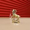 Vintage Brass 12 Constellation Figurines Handcrafted Durable Ornament for Desk Shelf Bedroom Decor Unique Birthday Gift