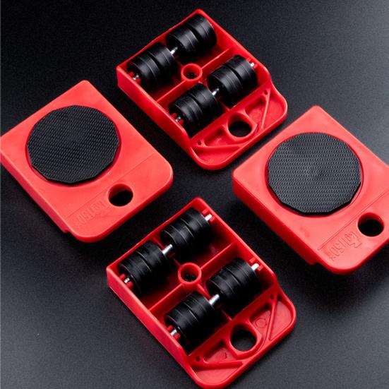 Universal Wheel Furniture Lift Tool Furniture Moving Slider with 4 Heavy Duty Appliance Rollers for Hardwood Floors Effortless Relocation Tool