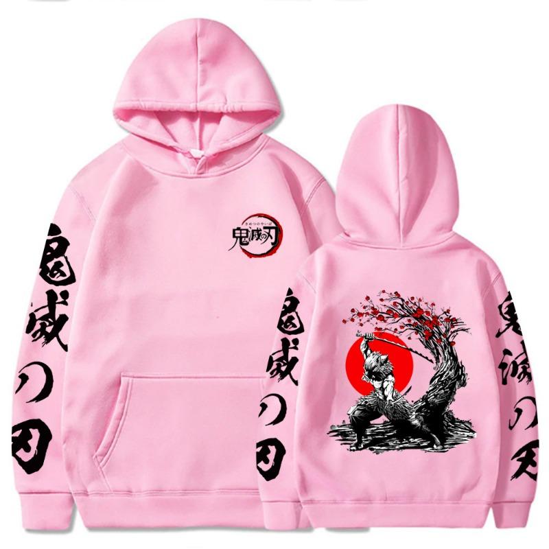 Hashibira Inosuke Japanese Animation Hoodie Men Women Harajuku Pullover Street Wear Unisex Autumn Winter Plushed Sweater
