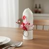 5PCS Love Theme Artificial Flower Napkin Ring Elegant Heart Symbol Napkin Holder Romantic Design Serviette Buckles Wedding Table
