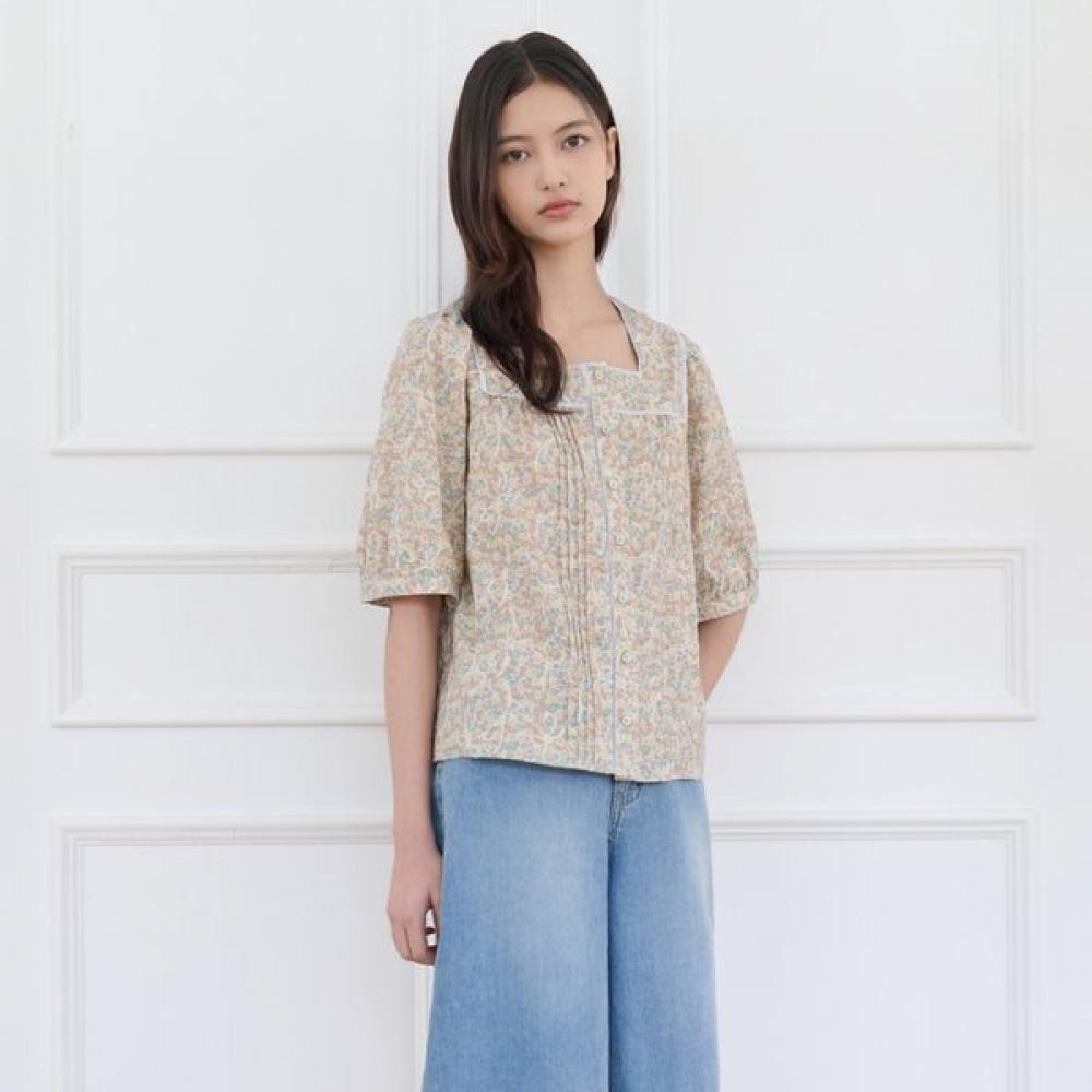 Thursday Island Women Lace Point Square Neck Blouse T264mbl248w