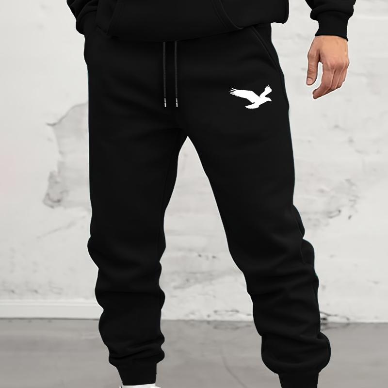 

Men S Casual Active Pants Polyester Knit Fabric Regular Fit with Geometric Pattern Slight Stretch with Pockets for Fall/Winter Sports Sweatpants XL темно-сірий колір