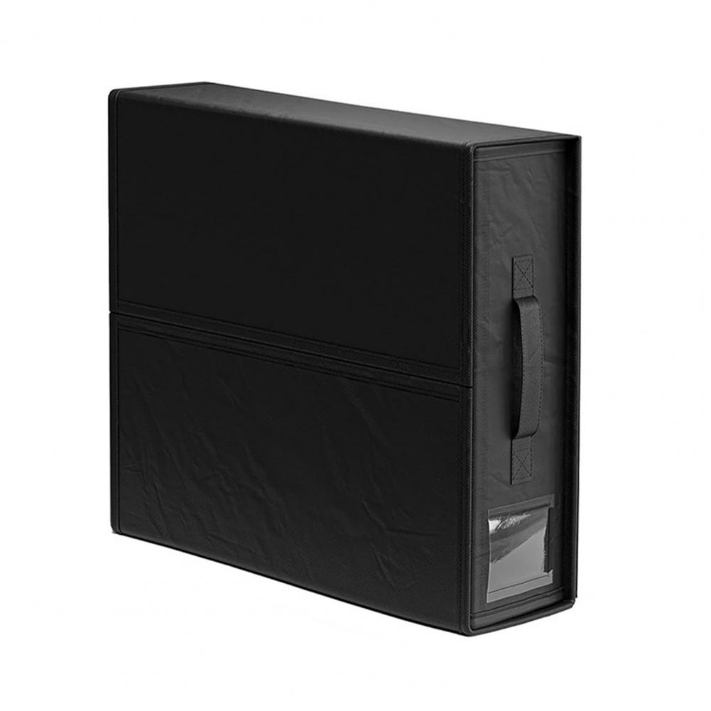 

Складной органайзер для простыней, универсальное решение для хранения постельных принадлежностей, вместительный ящик для хранения простыней с переносной ручкой, тяжелый для одеял чёрный