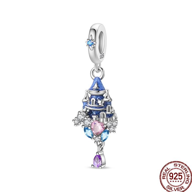 Copper Magician Circus Playing Cards Teddy Bear Charm Beads Suitable Fit Pan Original Bracelet Diy Jewelry