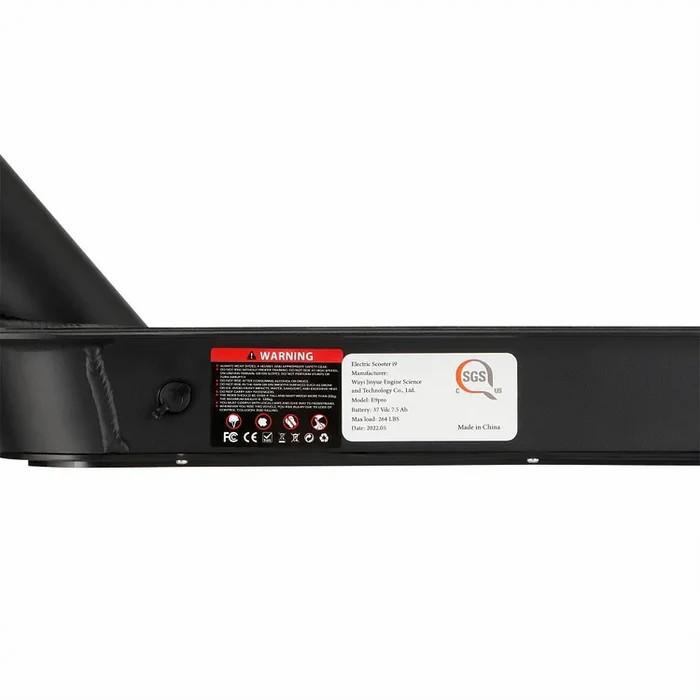 Elektrická koloběžka skládací iScooter 8,5" 350W motor 36V 7,5AH Max. dojezd 30 km Nosnost 100 kg Černá i9