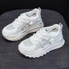 Hollow and breathable mesh dad shoes for women 2025 summer new thick-soled versatile casual sports super fire little white shoes for women