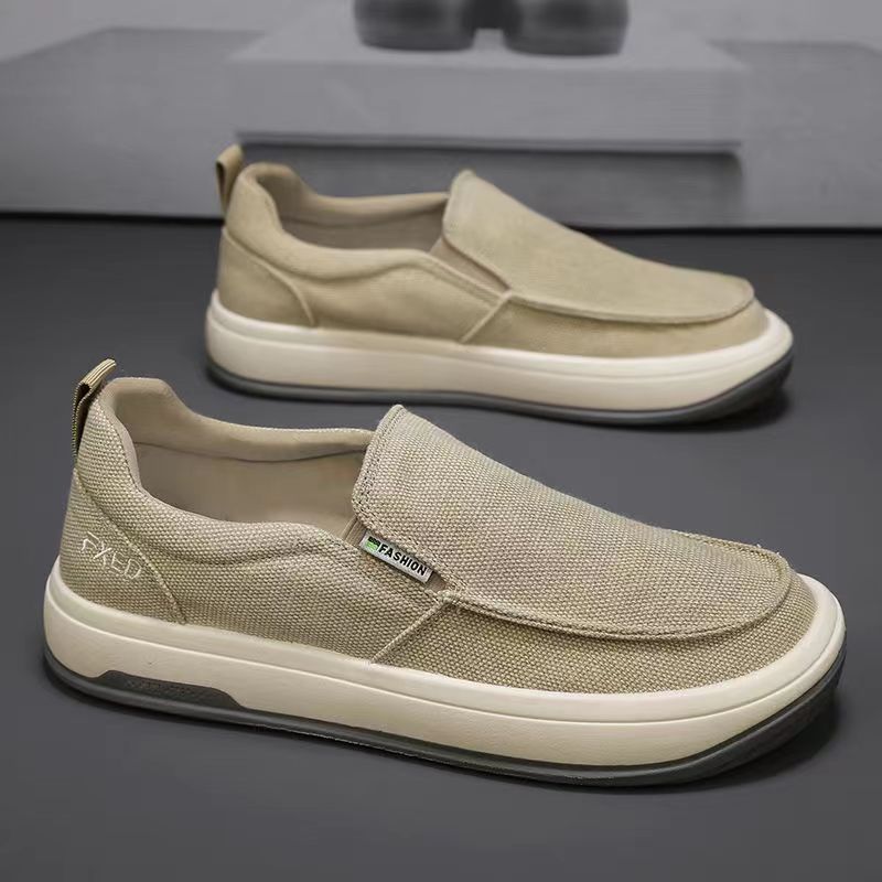 Fashion Men's Casual Shoes Breathable Canvas Shoes Comfort Sneakers for Men Designer Loafers Light Slip-on Driving Shoes Zapatos Hombre