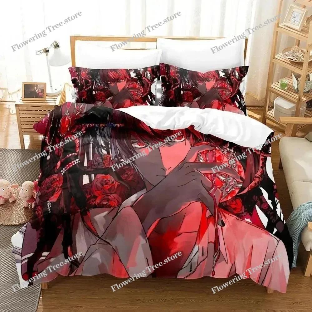 3D New Death Note Bedding Set Single Twin Full Queen King Size Bed Set Adult Kid Bedroom Duvet cover Sets Anime Bed Sheet Set025