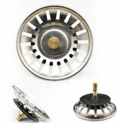 Stainless Steel Grips Kitchen Sink Strainer Drain Basket Stopper AVE