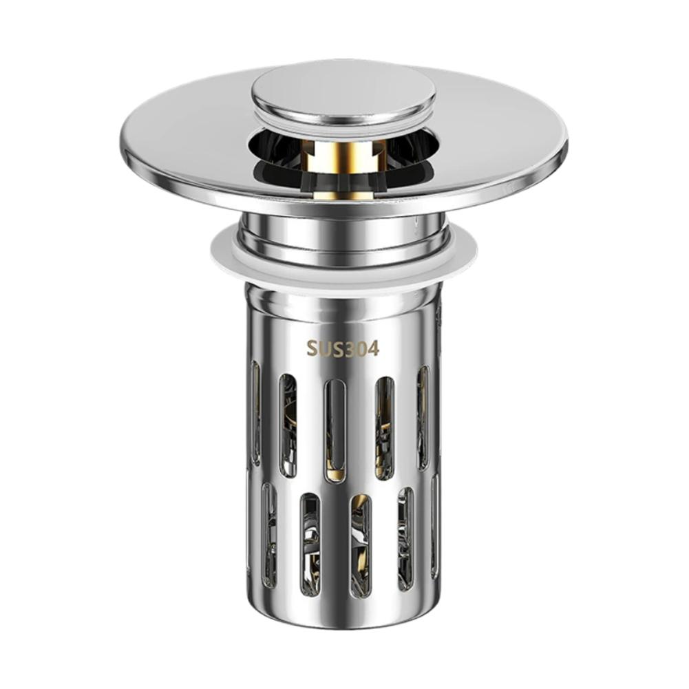 

Anti Odor Pop-Up Bounce Core Sink Strainer Basin For Kitchen Bathroom Stainless Steel Floor Drain Filter Washbasin Plug