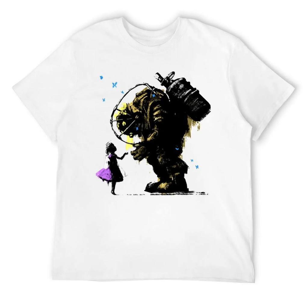 Bioshock Ll Always Protect You Essentia T-shirt Round Neck Movement Funny Joke Top Tee Novelty Travel Eur Size