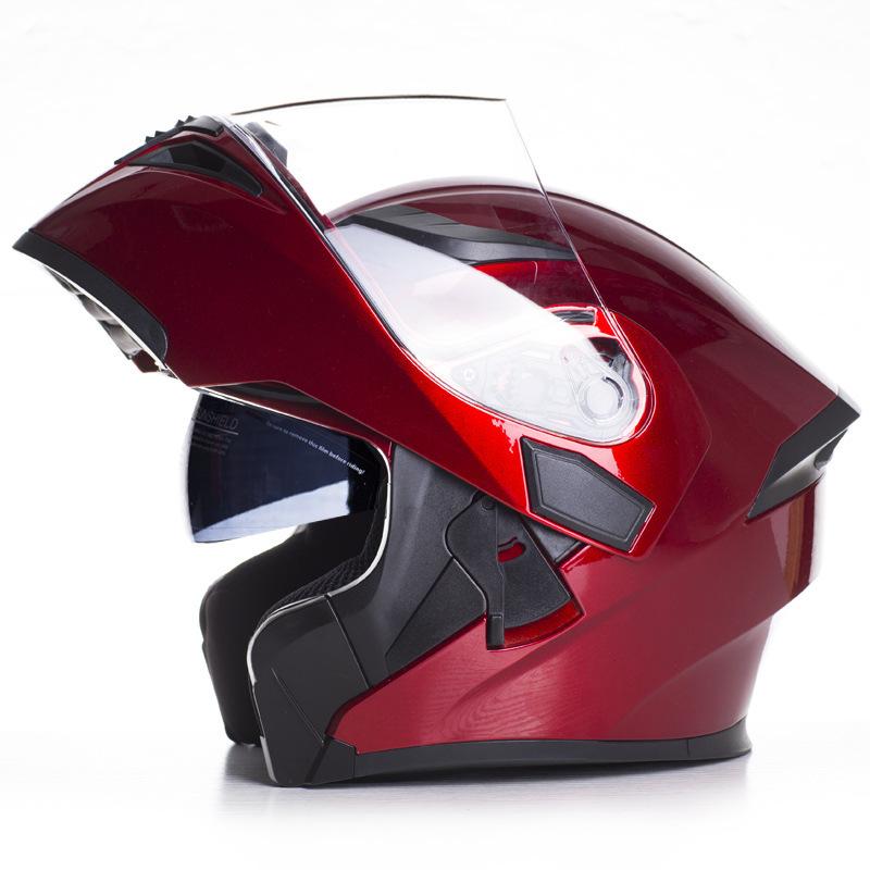 Male Adult Motorcycle Helmet Cool Motorcycle Full Helmet Fully Covered Men's Women's All Season Sports Car Revealing Helmet 2025