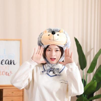 Hedgehog Hood Hat, Plush Hood, Photo Props, Cartoon Hood, Performance Props