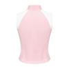 Sleeveless Zip Stand Collar Quick Dry Vest for Women Color Block Horse Riding Tank Top for Golf Tennis Equestrian Sport
