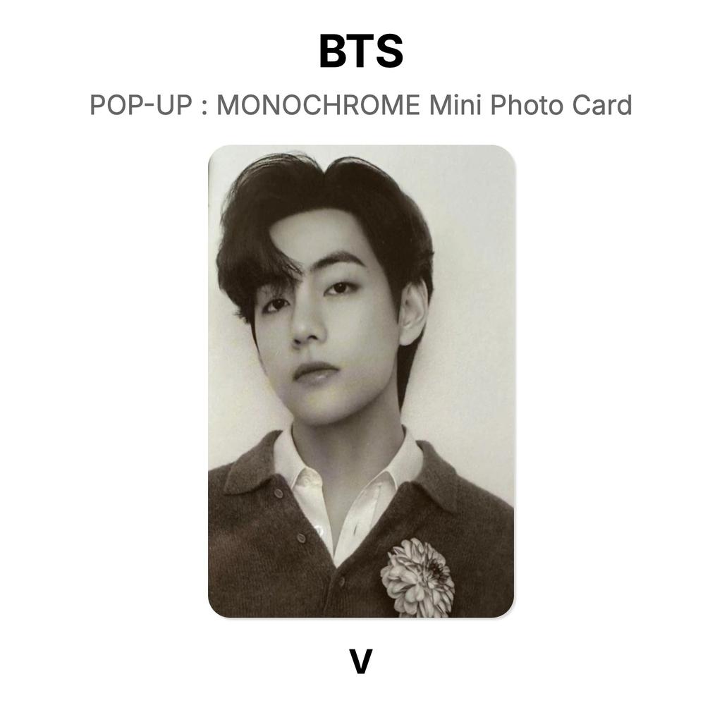 BTS SURGIR : TARJETA FOTOGRÁFICA MINI MONOCROMÁTICA Fotocarte Oficial