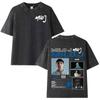 Milo J  Album Casual Graphics Vintage Washed Tee Hip Hop Oversized T Shirt Mens Women Streetwear Short Sleeve Tshirts Unisex