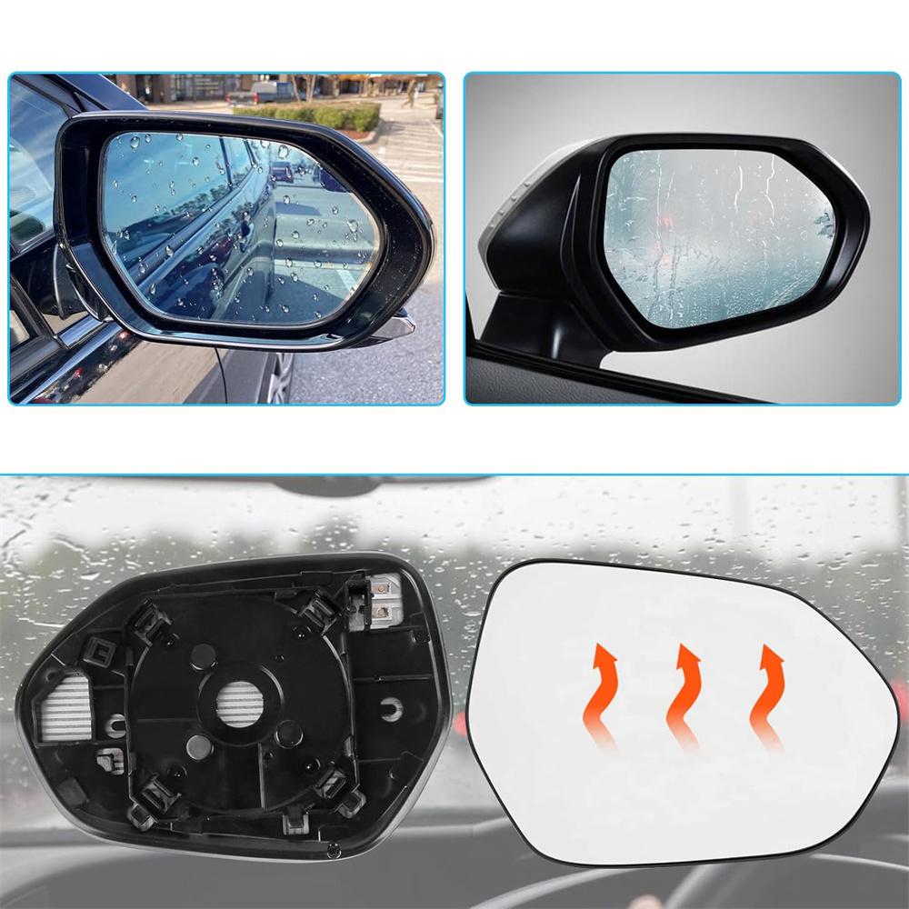RH Passenger Side Mirror Glass Heated For Toyota Corolla 2020-2023 Prius 2016-22