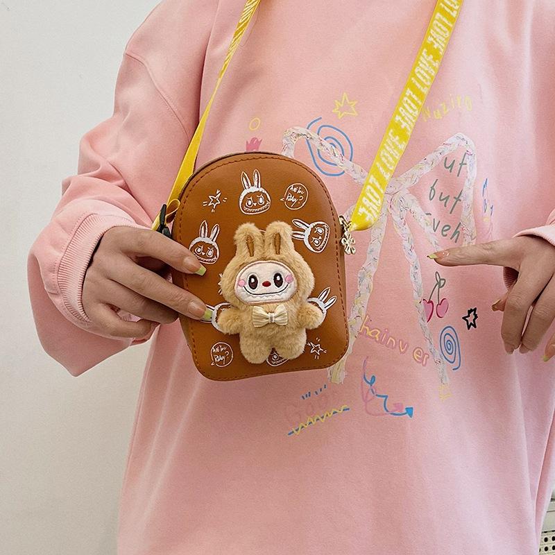 School Bag Fashion Children's Bag Labub New Lightweight and Versatile Backpack Casual Small Breast Bag Going Out Change Bag