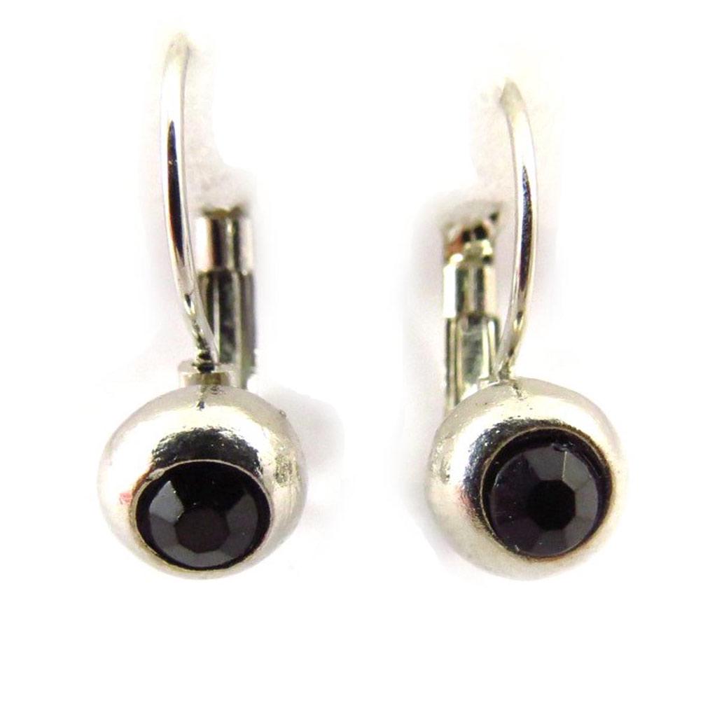 Les Trésors De Lily [J6230] - Boucles Créateur 'Sissi' noir