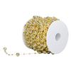1 Roll Pearl Beads Chain Artificial Pearl Strand Trim String for Flower Wreath Wedding Bouquet